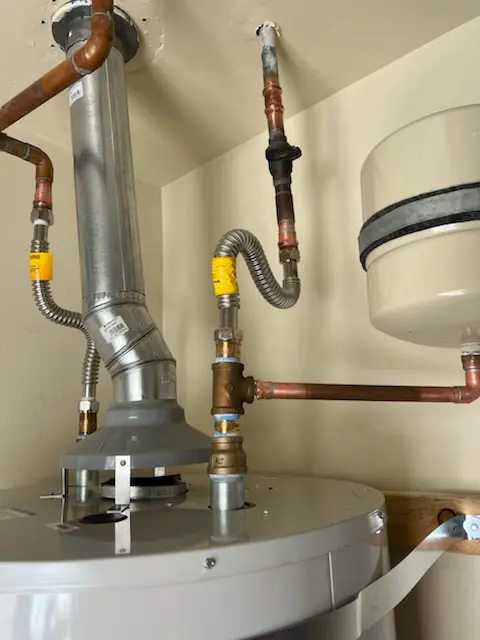 Water heater installation and plumbing repair in North Danville